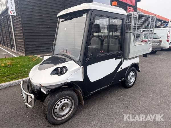 Arbetsfordon Melex 381 med flak