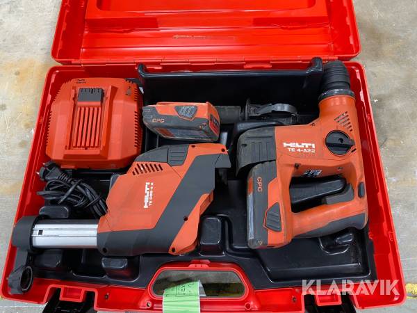 Borrhammare batteri med dammsugare Hilti TE 4 A22