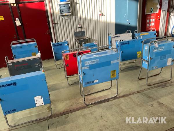 Elcentraler 11st El-björn, Garo, Byggström 