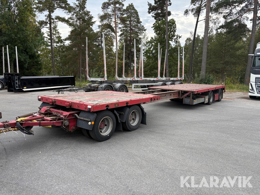 Utdragbart Maskinsläp HLM-Släp 4V13B18P-36-80/