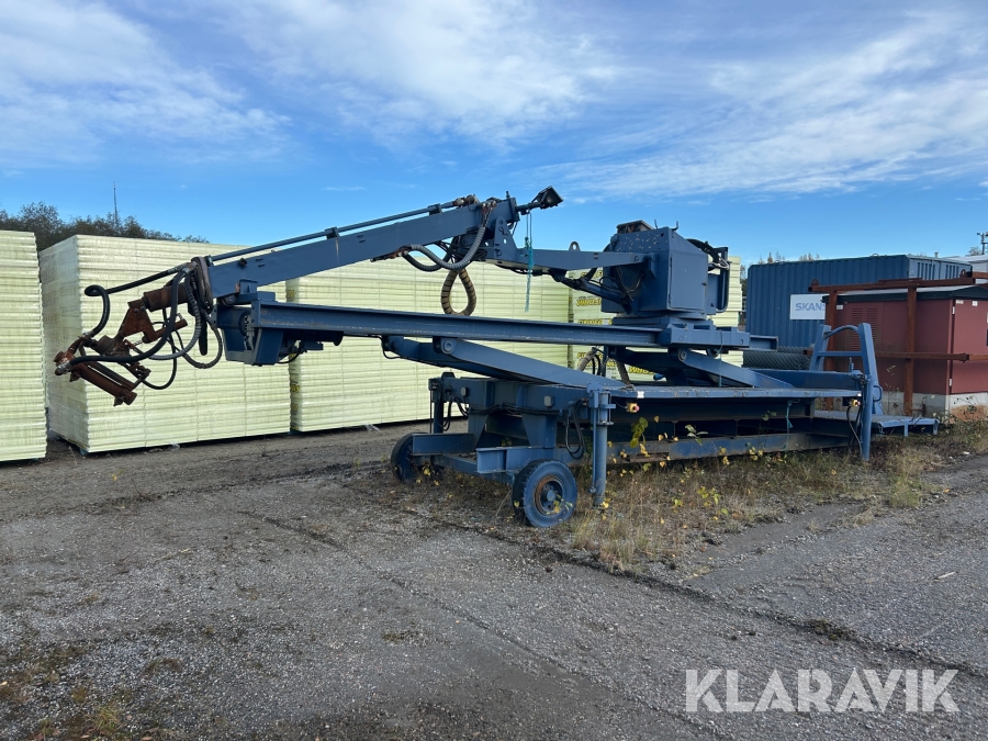 Betongspruta på lastväxlarram