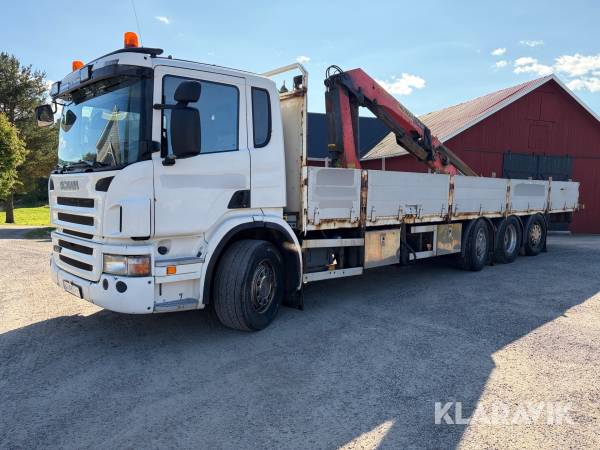 Kranbil Scania P420 LB 8x2/4HNB med Palfingerkran