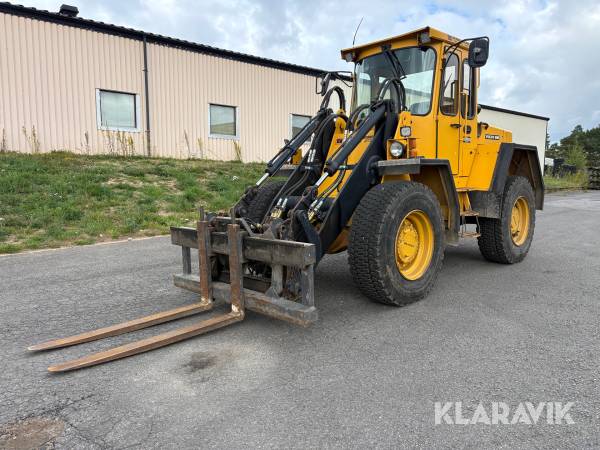Hjullastare Volvo BM L50 (1 ägare) med hydrauliska gafflar