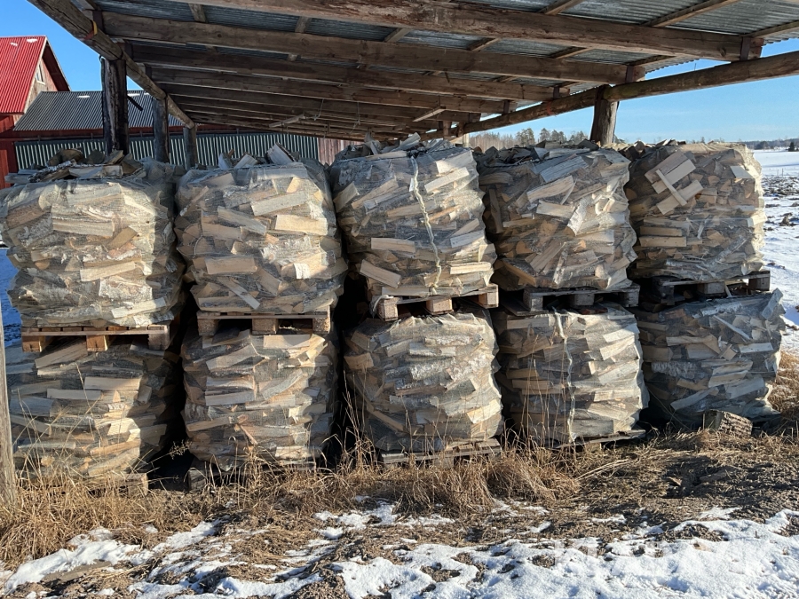 Ved Björk 1kubik själpmått 40st säckar