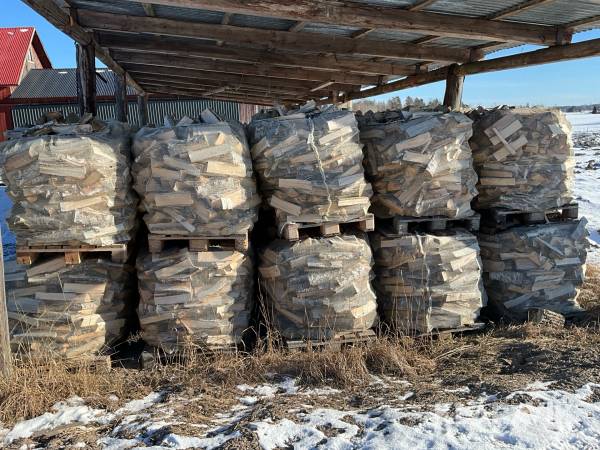 Ved Björk 1kubik själpmått 40st säckar