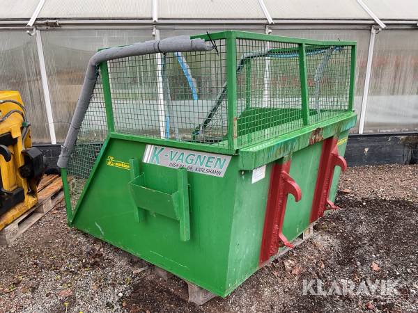 Frontlastarcontainer K-vagnen  SMS/Trima