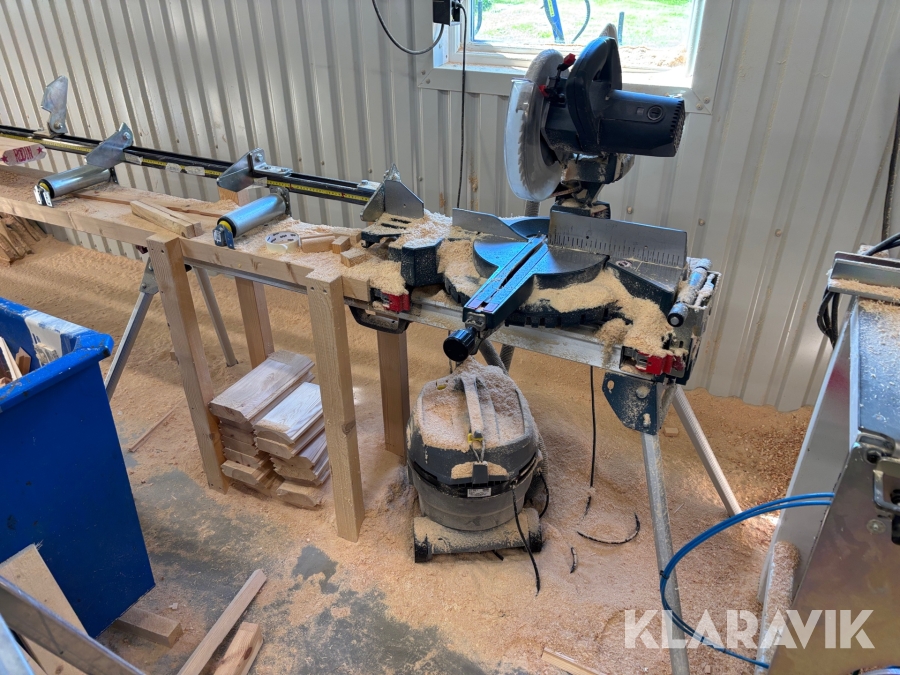 Kap & gersåg Bosch GCM 10S 230v med dammsugare