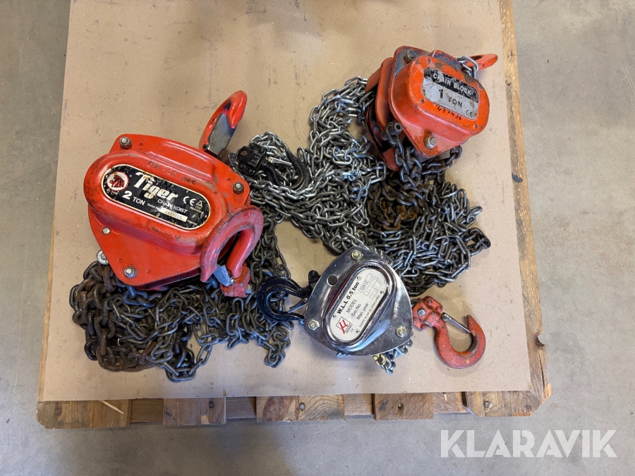 Kättingstaljor 3st