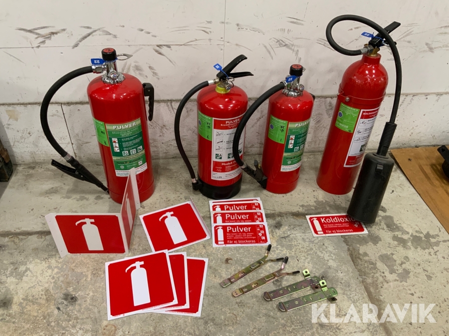 Brandsläckare 4 st