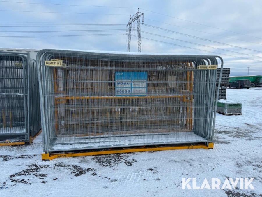 Byggrind och 124st byggstängsel BGFix