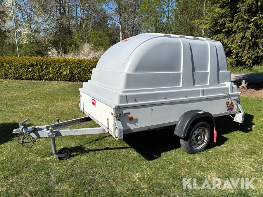 Släpvagn Westbay Proline single med kåpa