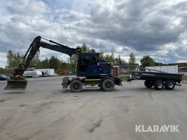 Grävmaskin Hyundai HW150ACR med schaktvagn
