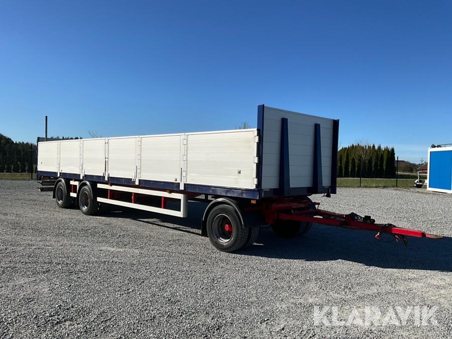 Lastbilssläp Kilafors 3-axlad flakvagn