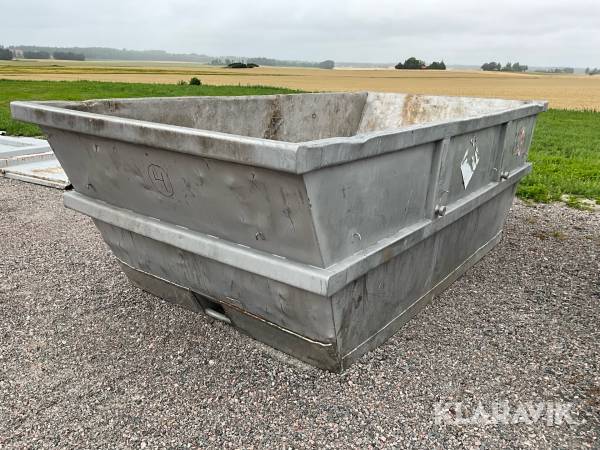 Syrafast / rostfri container Frinab 10m3