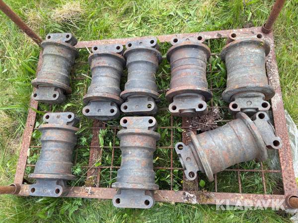 Underrullar till grävmaskin 8 st