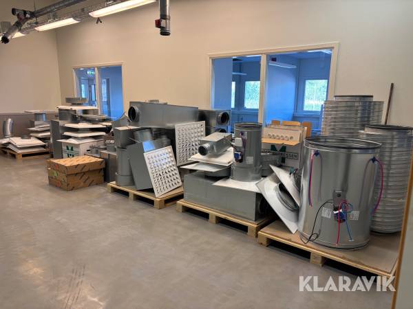 Ventilationsdelar Swegon stort parti