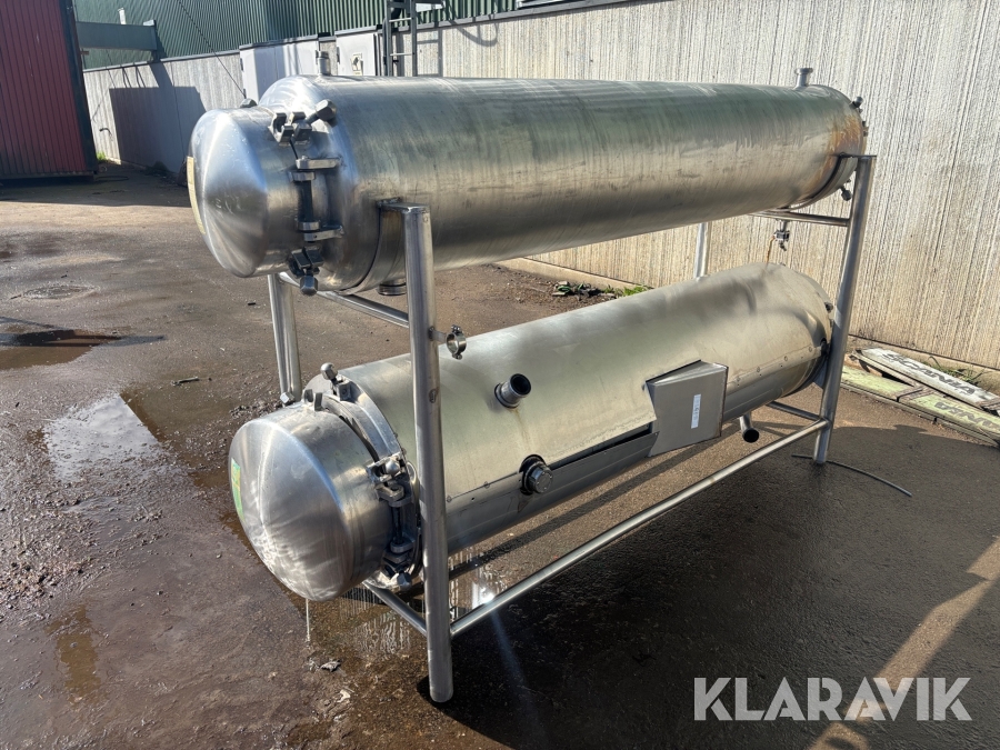 Rostfri Värmeväxlare Kyla / Värme - För livsmedelsindustrin