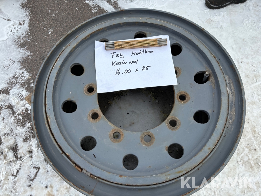 Fälg till mobilkran kessler axel 16.00*25