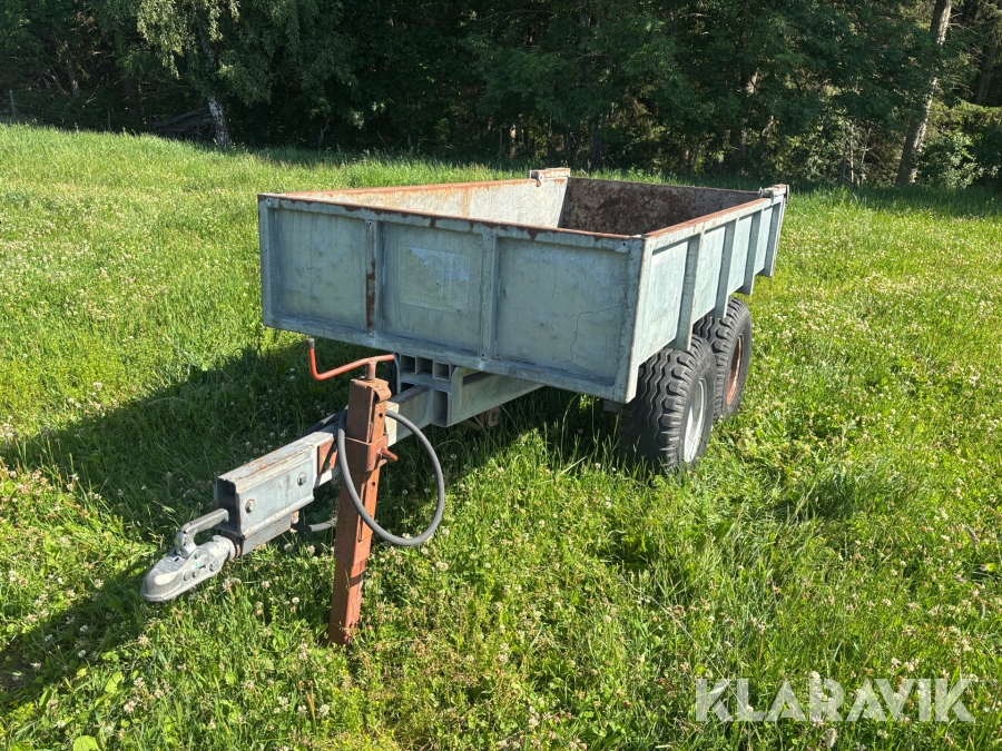 Tippvagn 2,5x1,2m med 50mm handske