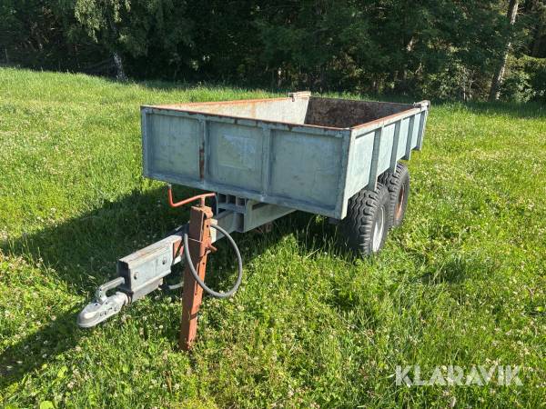 Tippvagn 2,5x1,2m med 50mm handske