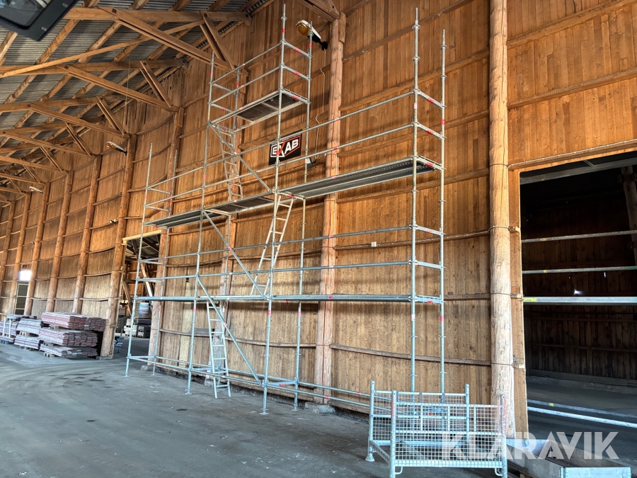 Byggställning 8,5x6 Altrad med gaveltopp modul stål