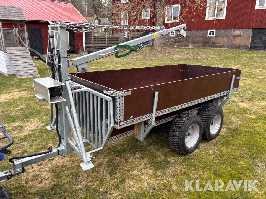 Skogsvagn till ATV med vinsch