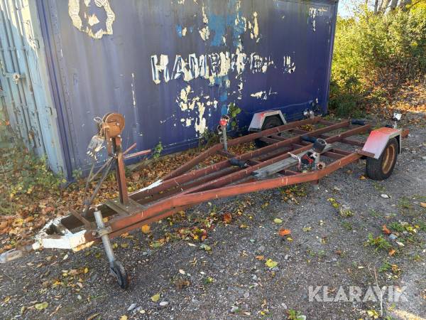 1-Axlad Båttrailer