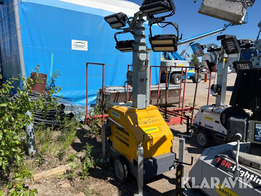 Belysningsmast Atlas Copco QLB 02 LED Plejd 7m
