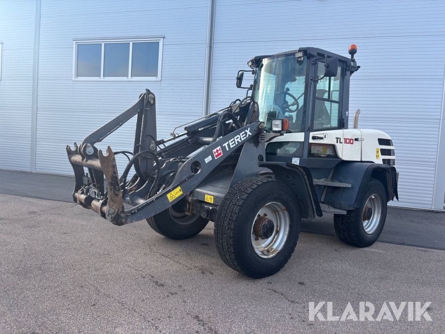 Hjullastare Terex TL100 med 4 redskap