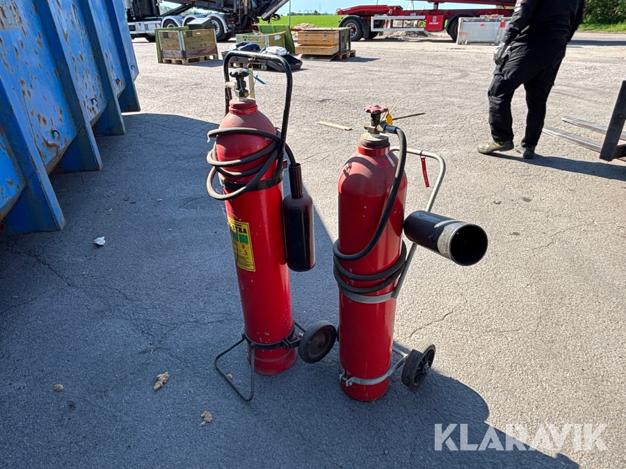 Brandsläckare kolsyra 50kg - 2st