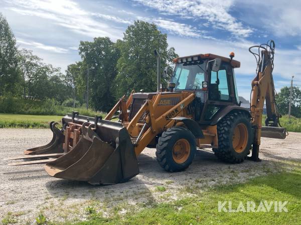 Traktorgrävare Case 580K