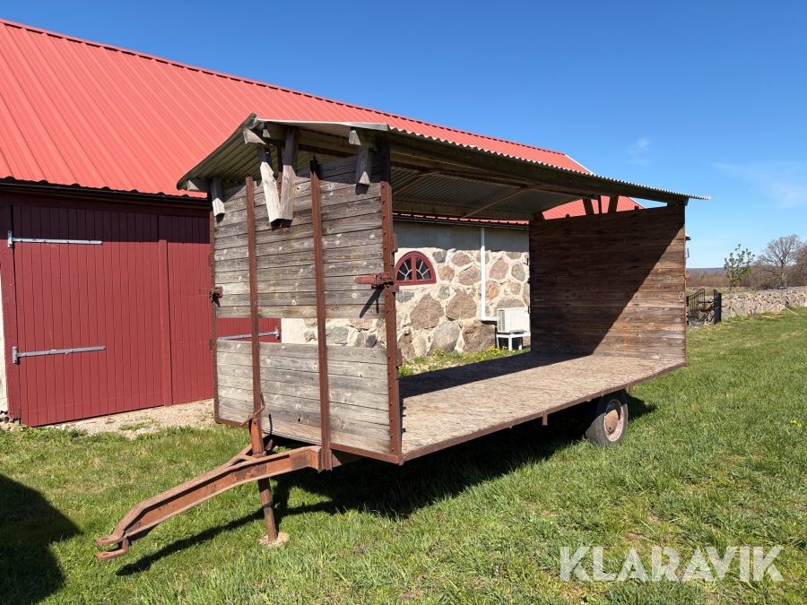Påhängsvagn med tak