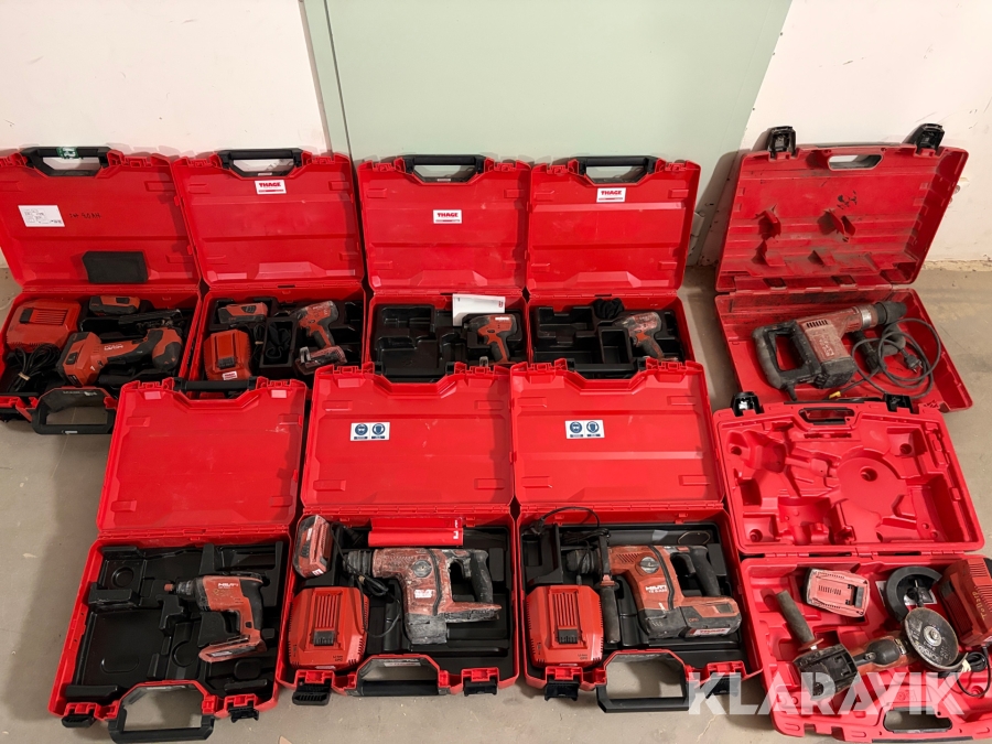 Parti med blandade maskiner Hilti 