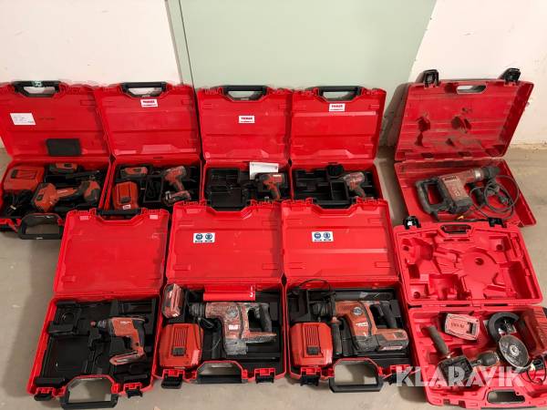 Parti med blandade maskiner Hilti 