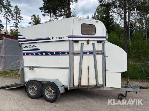 Hästtransport Star Trailer Diamant 2 tonsvagn
