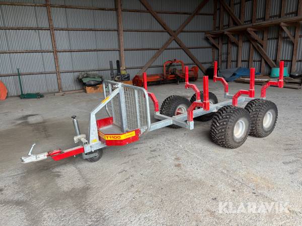 Timmervagn för ATV Kranman T1100