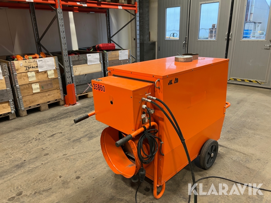 Luftvärmare värmeväxlare olja 50 kw Heylo K 50