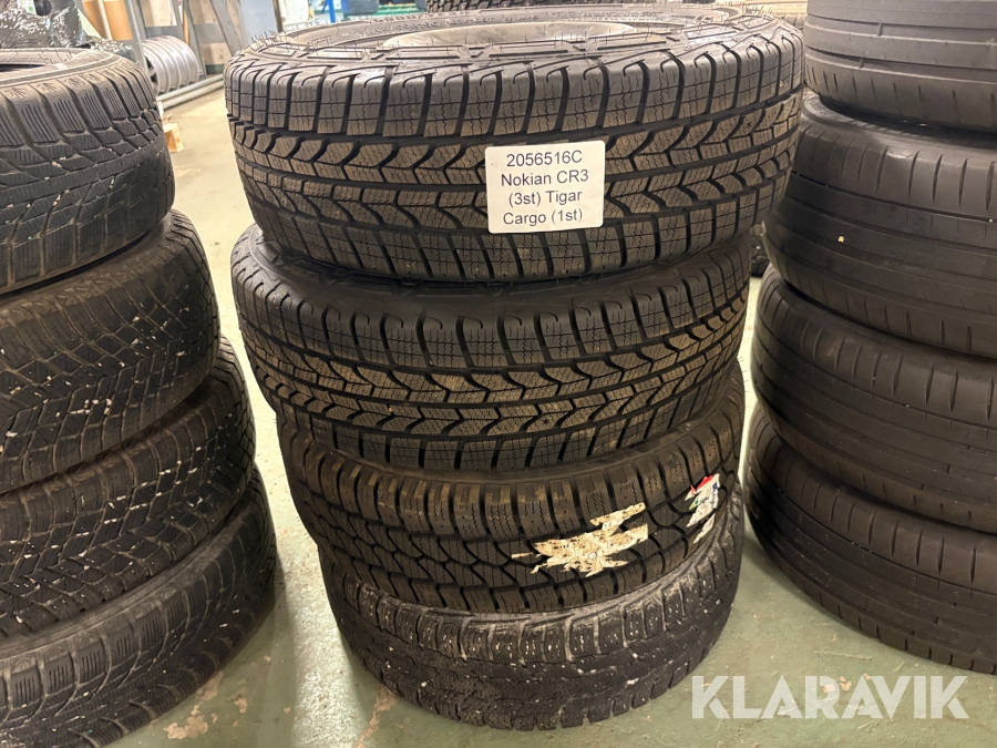 Däck med fälg Nokian CR3 Tigar 3st, Cargo 1st