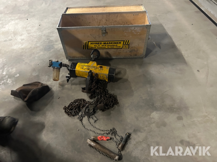 Lyftblock Atlas Copco 500 kg luftdrivet