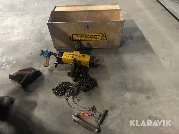 Lyftblock Atlas Copco 500 kg luftdrivet