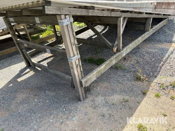 Plåttak på träkonstruktion