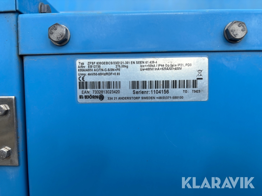 Elcentral El-Björn ZFSF 630GEBCS/33