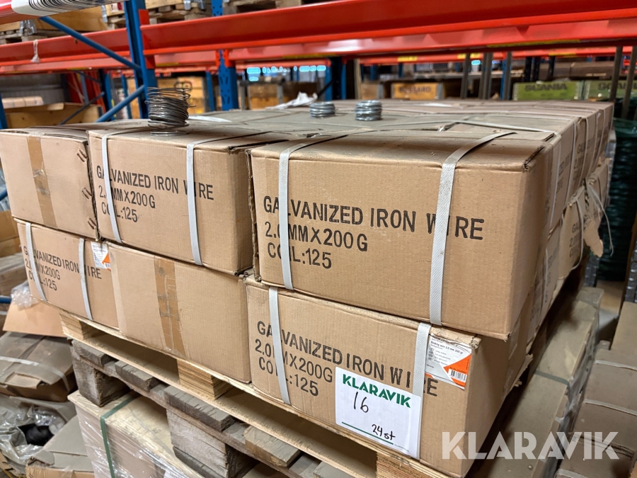 Najtråd Galvaniserad 2,0mm 1st pall