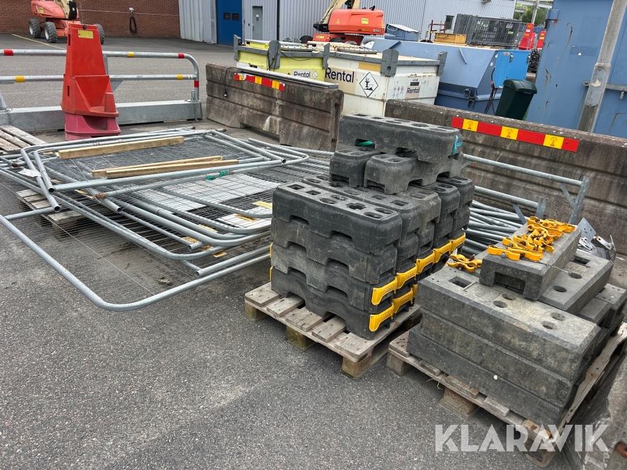 Byggstaket med vikter 8 st
