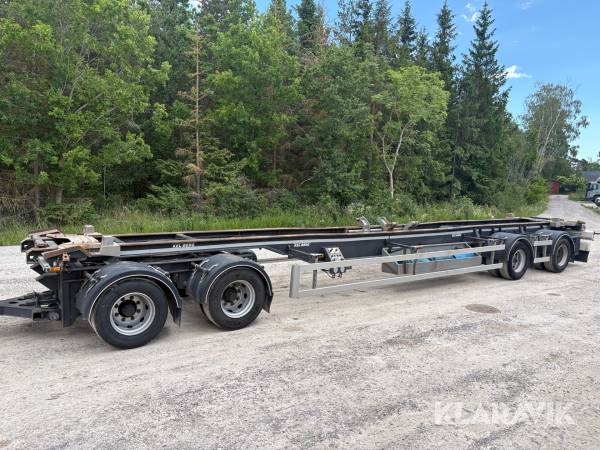 Lastväxlarsläp för 2 flak Kel-Berg T650K