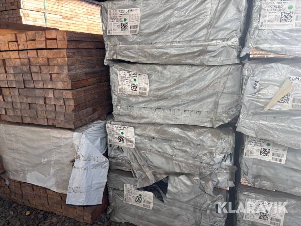 Finsågad Ytterpanel Moelven Gran 19x123 Pro Egghv 391,4m2 900st 3994,4Lpm