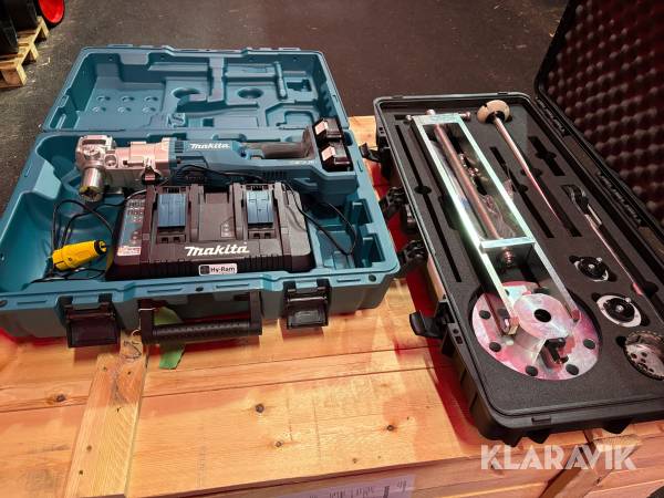 Vinkelborrmaskin LXT Makita DDA460 med verktyg