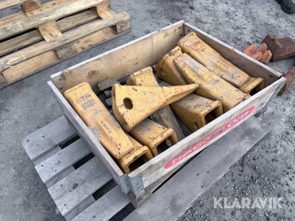 Tänder & och slitdelar till grävmaskinsskopa Byg 195-78 21331