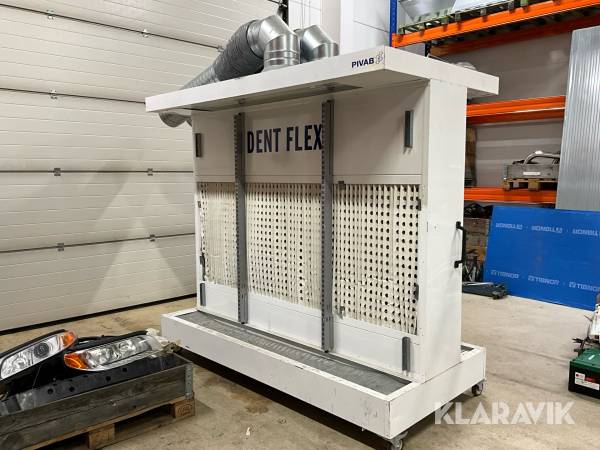 Flyttbar lackeringsutsug/Verkstadsutsug pivab Dent Flex