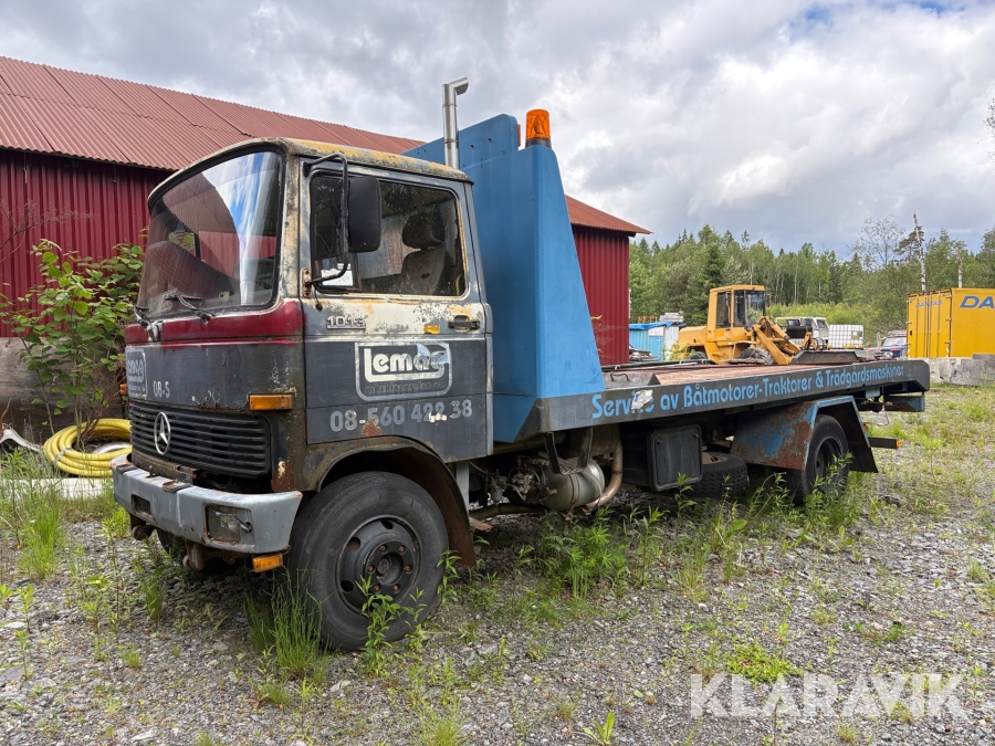 Biltransport Mercedes-Benz LP 1013 med vinsch